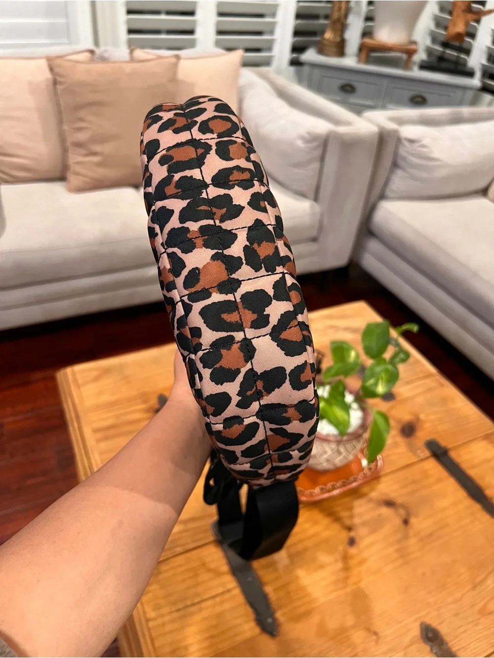 Kate Spade Quilted Leopard Print Sling Bag